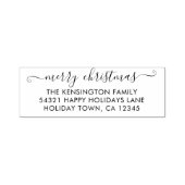 Einfaches Skript Frohe Weihnachts-Rücksendeadresse Permastempel (Design)