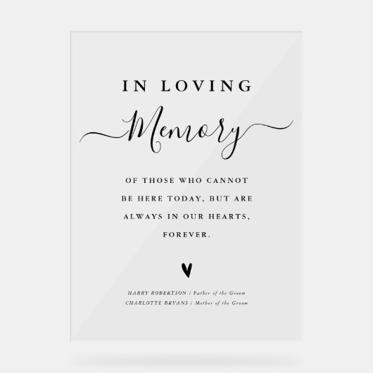 einfaches Skript für den liebenden Speicher Acrylschild (Vorderseite)