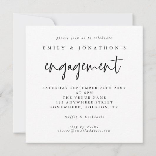 Einfaches Skript für jede Farbbindungsparty Einladung (Vorderseite)