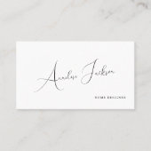 Einfaches Skript für minimale Signaturen Visitenkarte (Vorderseite)