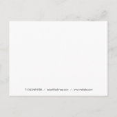Einfaches Skript Geschäft Danke Postkarte (Rückseite)