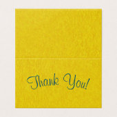 Einfaches Skript - Goldpapyrus Danke Karte (Außenseite Aufgefaltet)