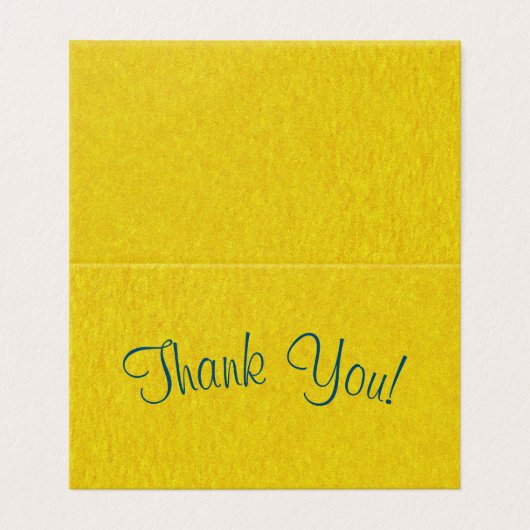 Einfaches Skript - Goldpapyrus Danke Karte (Außenseite Aufgefaltet)