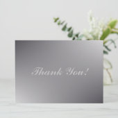 Einfaches Skript - Hochzeit Silber Danke Karte (Stehend Vorderseite)