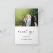 Einfaches Skript | Hochzeitsstift Foto Dankeschön Dankeskarte (Innenseite)