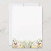 Einfaches Skript im eleganten Brautparty Floral Einladung (Rückseite)