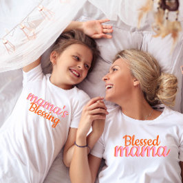 Einfaches Skript-Matching Mama's Day-Shirt T-Shirt