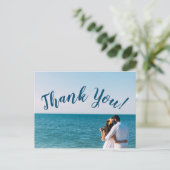 Einfaches Skript - Meeresansicht Danke Karte (Stehend Vorderseite)