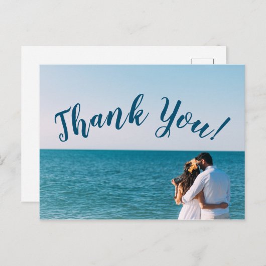 Einfaches Skript - Meeresansicht Danke Karte (Vorne/Hinten)