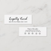 einfaches Skript minimaler Zusatz Ihrer Texttreuun Treuekarte (Vorne/Hinten)