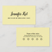 einfaches Skript minimaler Zusatz Ihrer Texttreuun Treuekarte (Vorne/Hinten)