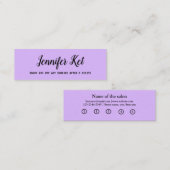 einfaches Skript minimaler Zusatz Ihrer Texttreuun Treuekarte (Vorne/Hinten)