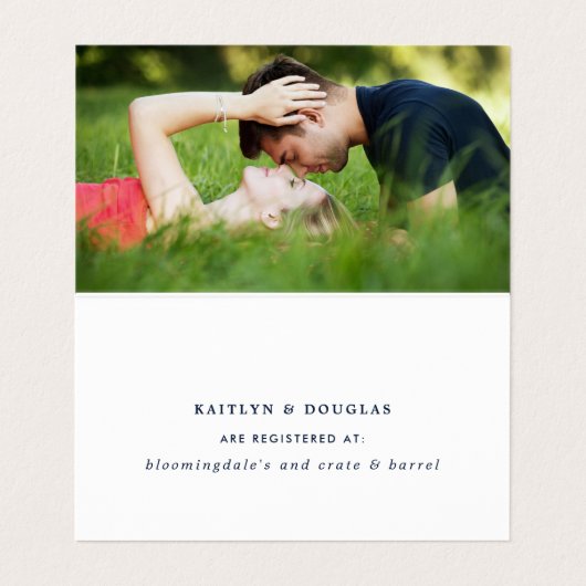 Einfaches Skript mit Foto-Geschenkkarte Visitenkarten (Innenseite Aufgefaltet)