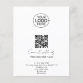 Einfaches Skript Mit Uns verbinden Logo QR-Code Pr Flyer (Vorne)