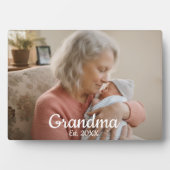 Einfaches Skript Oma Est. Foto Jahr Fotoplatte (Vorderseite)