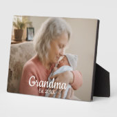 Einfaches Skript Oma Est. Foto Jahr Fotoplatte (Seite)
