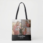 Einfaches Skript Oma gegr. 3 Foto Jahr Tasche (Vorderseite)