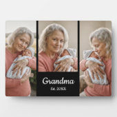 Einfaches Skript Oma Jahr Gegr. 3 Foto Fotoplatte (Vorderseite)