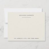 Einfaches Skript-Personalisiert-Stationierungsmono Mitteilungskarte (Vorderseite)