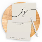 Einfaches Skript-Personalisiert-Stationierungsmono Mitteilungskarte