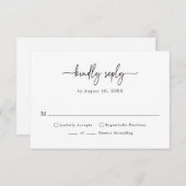 Einfaches Skript RSVP Karte (Vorne/Hinten)