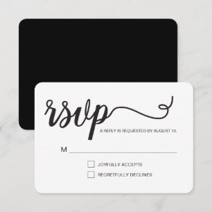 Einfaches Skript RSVP ohne postal zugewiesenen Sit Karte