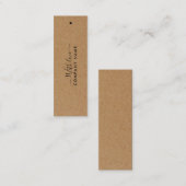 Einfaches Skript - Rustikale Country Kraft-Geschen Mini Visitenkarte (Vorne/Hinten)