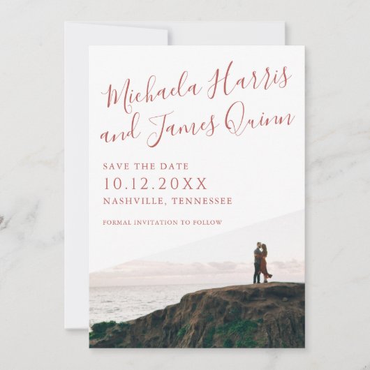 Einfaches Skript Save the Date (Vorderseite)