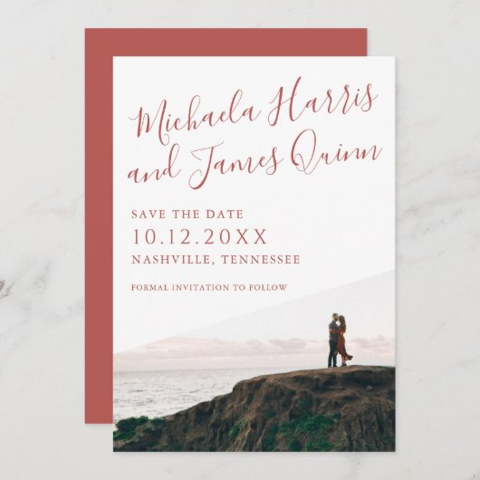 Einfaches Skript Save the Date (Vorne/Hinten)