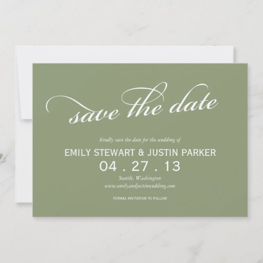 einfaches Skript Save the Date (Vorderseite)