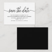Einfaches Skript Save the Date Begleitkarte (Vorne/Hinten)