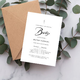 Einfaches Skript Spanische Einladung Para Bautizo