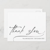 Einfaches Skript Vielen Dank Postcard Postkarte (Vorne/Hinten)