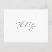 Einfaches Skript Vielen Dank Postcard Postkarte (Vorderseite)