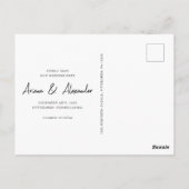 Einfaches Skript Vollständiges Foto Hochfahren spe Postkarte (Rückseite)