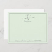 Einfaches Skript vom Schreibtisch aus der Note Car Dankeskarte (Vorne/Hinten)