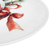 Einfaches Skript Wasserfarbener Weihnachtsschmuck Schneidebrett (Ecke)