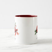 Einfaches Skript Wasserfarbener Weihnachtsschmuck Zweifarbige Tasse (Mittel)