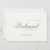 Einfaches Skript Werden Sie meine Bridesmaid-Karte Dankeskarte (Vorderseite)