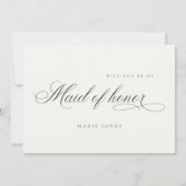 Einfaches Skript Werden Sie meine Trauzeugin-Karte Dankeskarte (Vorderseite)