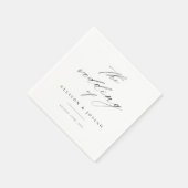 Einfaches Skript White Wedding Serviette (Ecke)