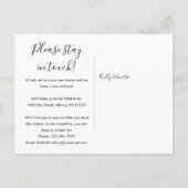 Einfaches Skript Wir haben die neue Zuhause-Adress Ankündigungspostkarte (Rückseite)