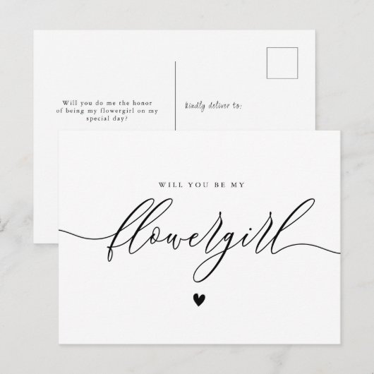 einfaches Skript wird meine Blumenkarten-Karte sei Postkarte (Vorne/Hinten)