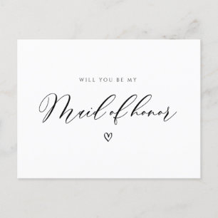 einfaches Skript wird meine Trauzeugin sein Postkarte