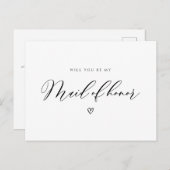 einfaches Skript wird meine Trauzeugin sein Postkarte (Vorne/Hinten)