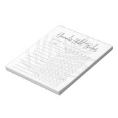 Einfaches Skript Wochentracker Notepad Notizblock (Rotiert)