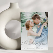 einfaches Skriptherz-Foto Dankeskarte