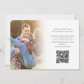 Einfaches SkriptWedding-Foto Save the Date (Rückseite)