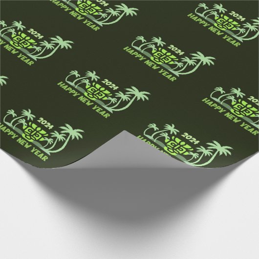 EINFACHES SMART GIFT NEUES JAHR 2024 GESCHENKPAPIER (Ecke)