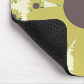 Einfaches Sonnenblumen-Blumenmuster Gelb Mousepad (Ecke)